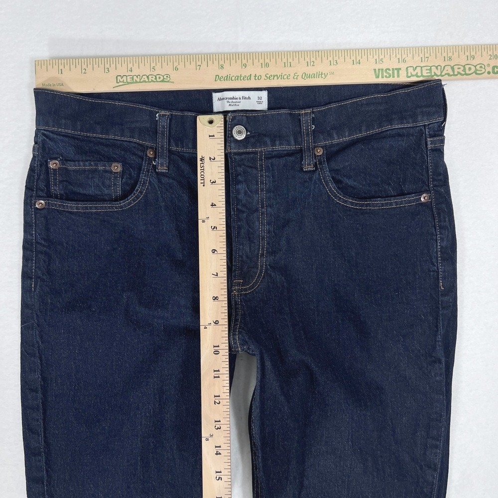 Abercrombie Mid Rise Bootcut Jeans 32 Festival Cowgirl 90s Casual Minimalist 14 - Picture 3 of 5